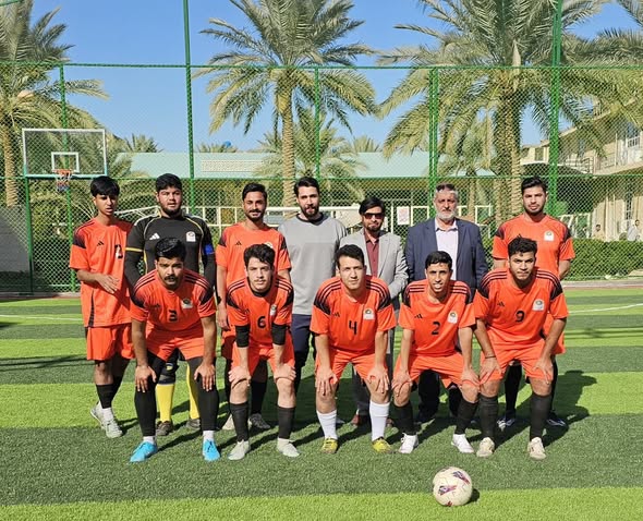 منتخب كلية القانون في جامعة أهل البيت (عليهم السلام) يحقق فوزًا وديًا مثيرًا على منتخب كلية الطف الجامعة بخماسي كرة القدم