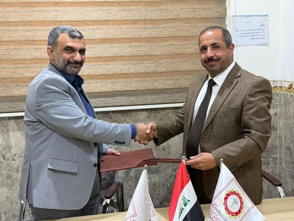 توقيع مذكرة تفاهم بين كلية الصيدلة في جامعة أهل البيت ونقابة الصيادلة في كربلاء لتعزيز التعاون العلمي والمهني 